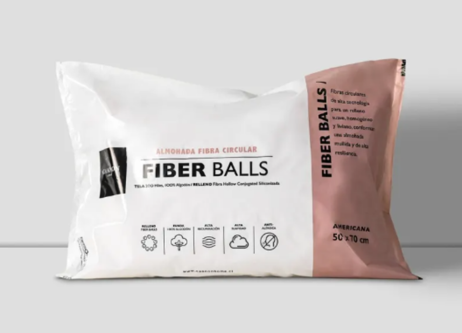 Almohada Microfibra Fiberballs 50x70 cm