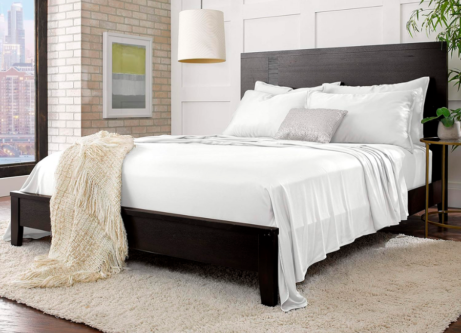 Juego de Sábanas de Bambú 300 Hilos Blanco Biancobelo