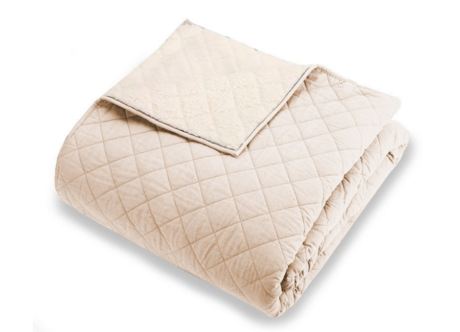 Quilt Velvet Térmico Sherpa Crema King
