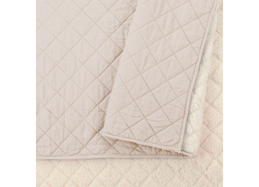 Quilt Velvet Térmico Sherpa Crema King