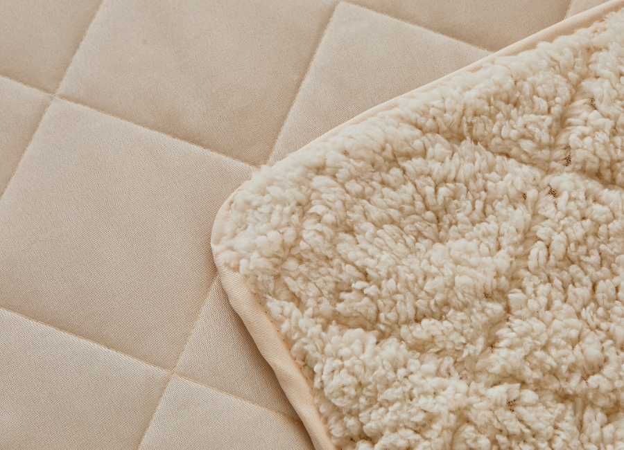 Quilt Velvet Térmico Sherpa Crema King
